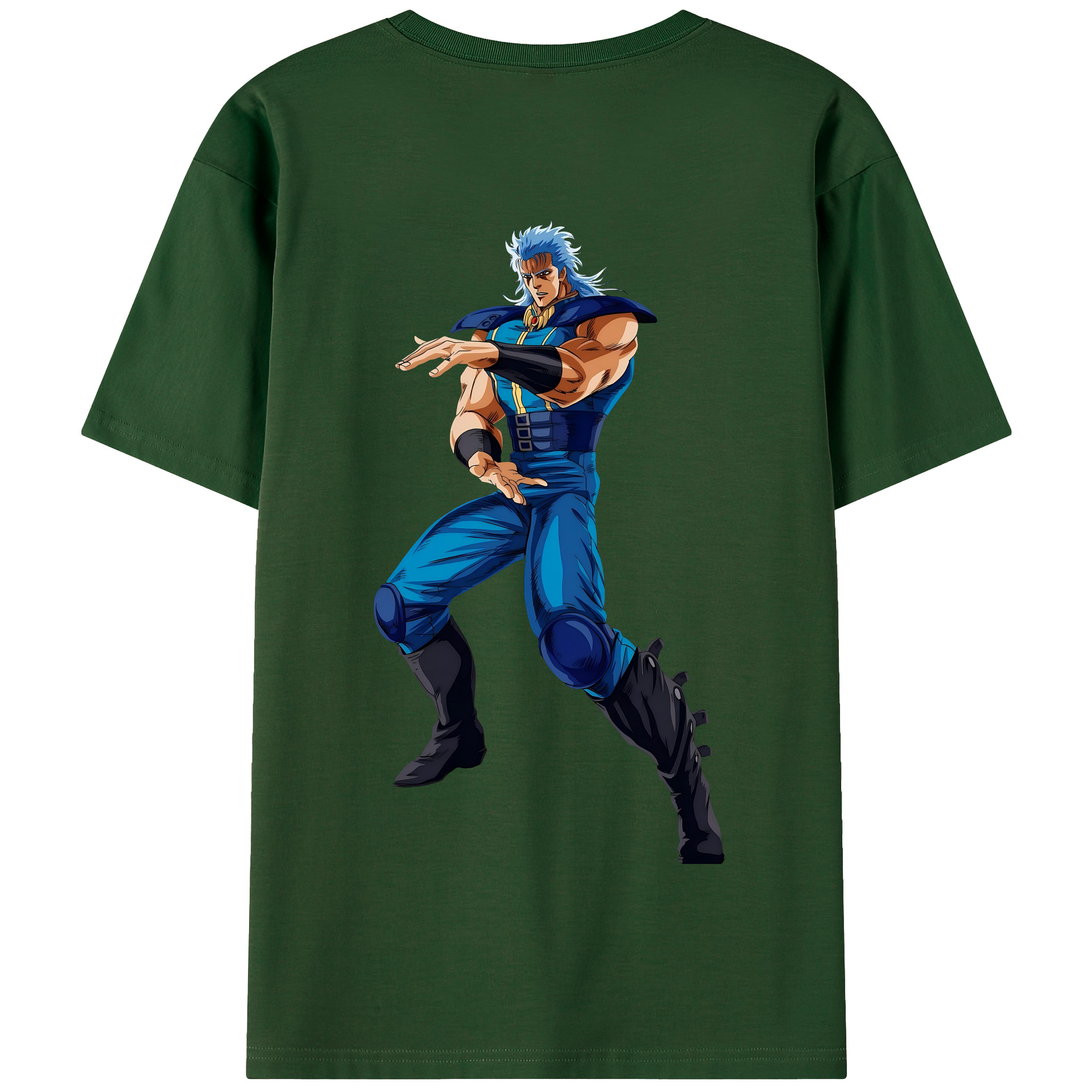 （画像用） 北斗の拳 Fist of the North Star 綿100％半袖Tシャツ（背面プリント）